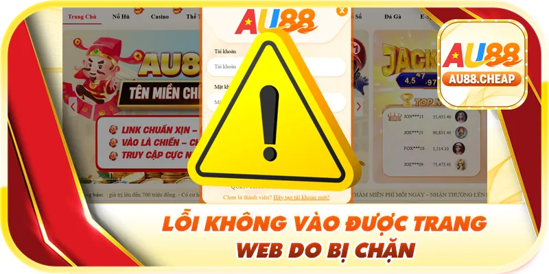 Lỗi không vào được trang web do bị chặn 